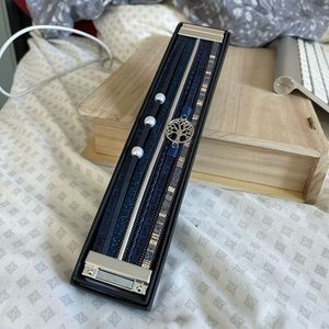 Handmade stacker bracelet 💙🦋